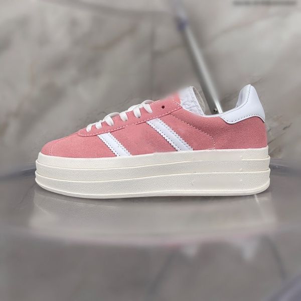 

new retro gazelle casual shoes men women fashion black white gum mens blue beige pink velvet bonner designer trainers platform sneakers 36-4