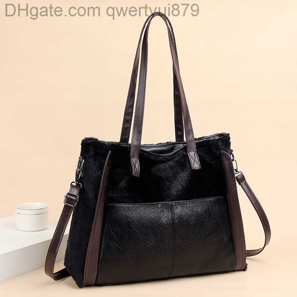 

cross body the new winter bag plush women bags designer large capacity tote bag shoulder for sac fashion leather handbags