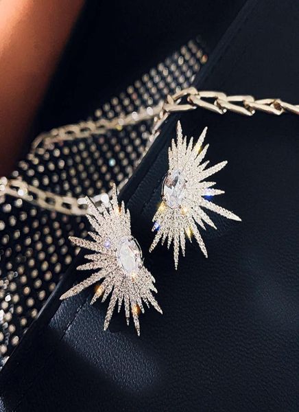 

2021925 dangle temperament fashion exaggerated geometric square diamond earrings net red simple female rectangular long section bh4203393, Silver