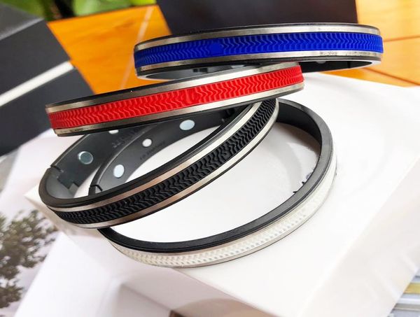 

luxury designer bracelets for men fine steel 20cm 4 colors6627404, Golden;silver