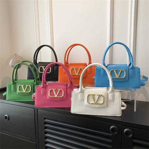 

women's bag 2023 new fashion star one shoulder crossbody bag with crocodile pattern portable women's bag 50% outlet online sale