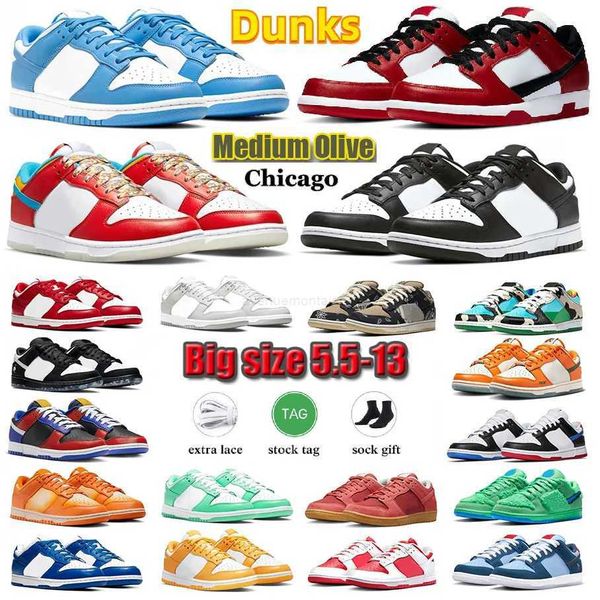 

casual shoes sb unc men women shoes dunks low chunky dunky sneakers white black panda chicago pigeon fruity pebbles grey fog coast tsu conce