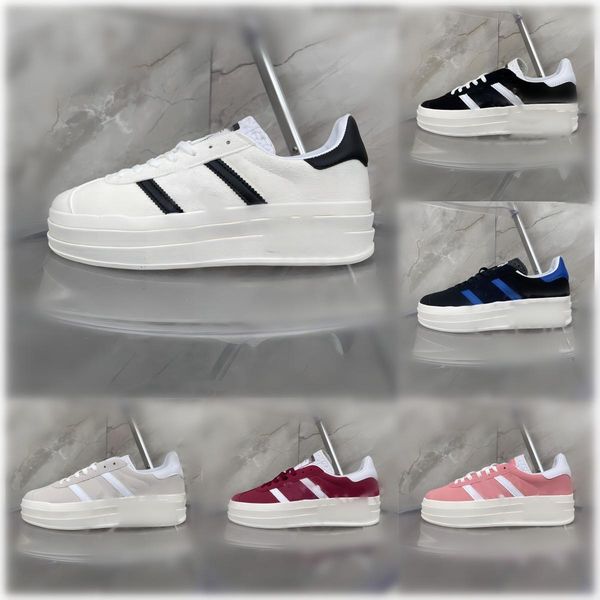 

new retro gazelle casual shoes men women fashion black white gum mens blue beige pink velvet bonner designer trainers platform sneakers 36-4