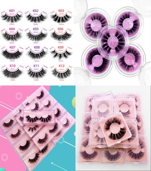

natural long fluffy mink eyelashes packing in cases whole 12 styles for choice super soft hair light as air and comfortable fa9387314