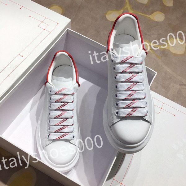 

2023 luxury designer men trainer causal shoes fashion brand woman leather lace up platform sole sneakers white black mens women's sizes