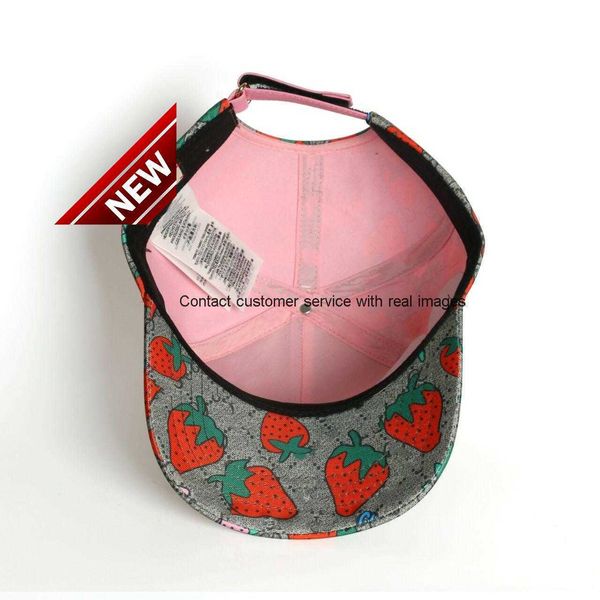 

1strawberry baseball caps man's cotton cactus classic letter ball caps summer women sun hats outdoor adjustable snapback cap girl', Blue;gray