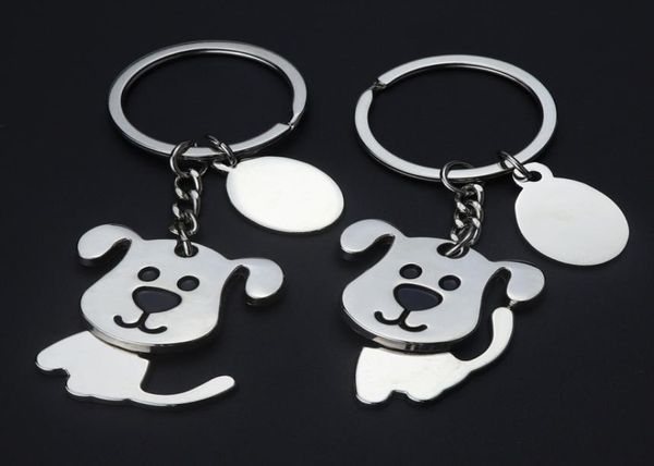 

cartoon key chain dog animal pendant keychain keyring for car fashion men women girl cute pet key ring holder accessories promotio2026761, Slivery;golden