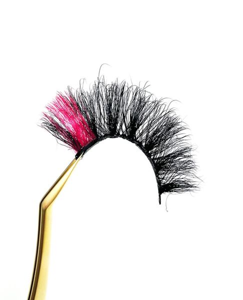 

rainbow color multi and two tone mink eyelashes faux mink lashes whole4491545