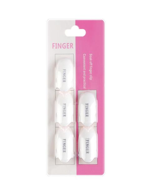 

kads new 5pcsbox pink nail protector clip nail form tool manicure finger nail art design tips cover polish7719031, Black