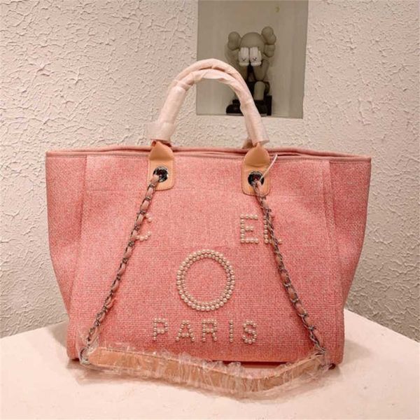 

women's luxury beach bag hand embroidered pearl big ladies small backpacks designers canvas chain backpack evening handbags hhml 60% fa