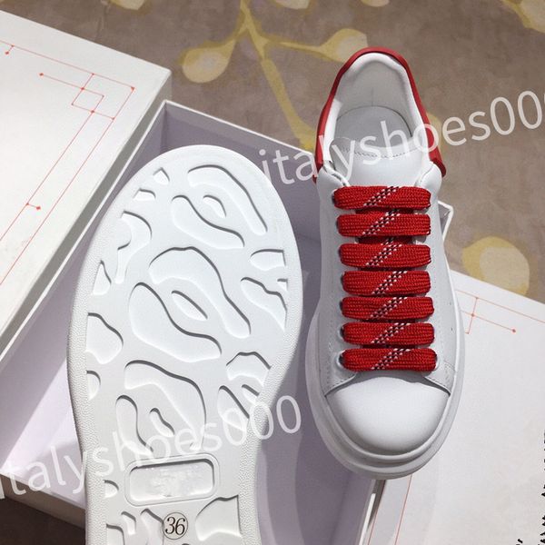 

new designer men trainer causal shoes fashion brand woman leather lace up platform sole sneakers white black mens women's sizes 35-45