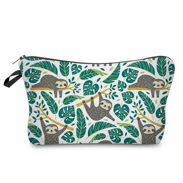 

sloth printed cosmetic bag lip bag ladies' washing bag travel bag