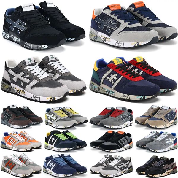 

new fashion premiata outlet shoes men sneakers running shoes cedar mick sneaker leathers heritage shoe workout cross training yakuda store 2, Black