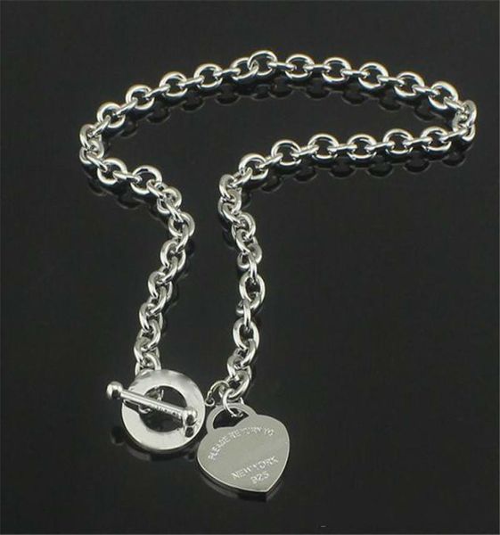 

new year bracelet 925 silver heartshaped pendant necklace bracelet set love necklace bracelet couple set9363981