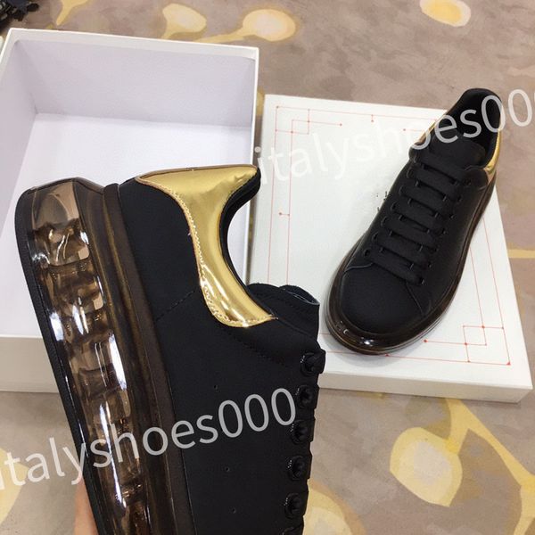

2023 new luxurys women sneakers travel shoes leather lace-up sneaker cowhide fashion lady flat designer trainers letters woman shoe platform, Black