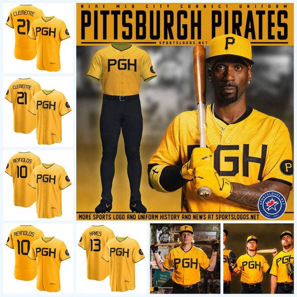 

paul skenes 2023 city connect mccutchen pirates baseball jersey 10 bryan reynolds 8 willie stargell 91 ji- man choi 14 rodolfo castro 18 aus, Blue;black