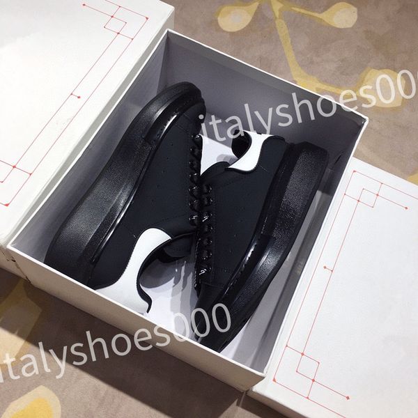 

luxury designer men trainer causal shoes fashion brand woman leather lace up platform sole sneakers white black mens women's sizes 35-4