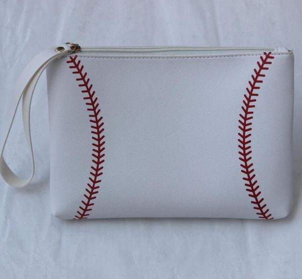 

2020 new arrival for girls new beach bag sports pu crossbody cellphone bag baseball and softball stitching wallet8618168