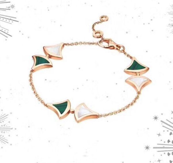 

s925pure silver shell agate peacock stone inlaid bracelet sector high end fashion temperament girl bracelet prom lad8217926, Golden;silver