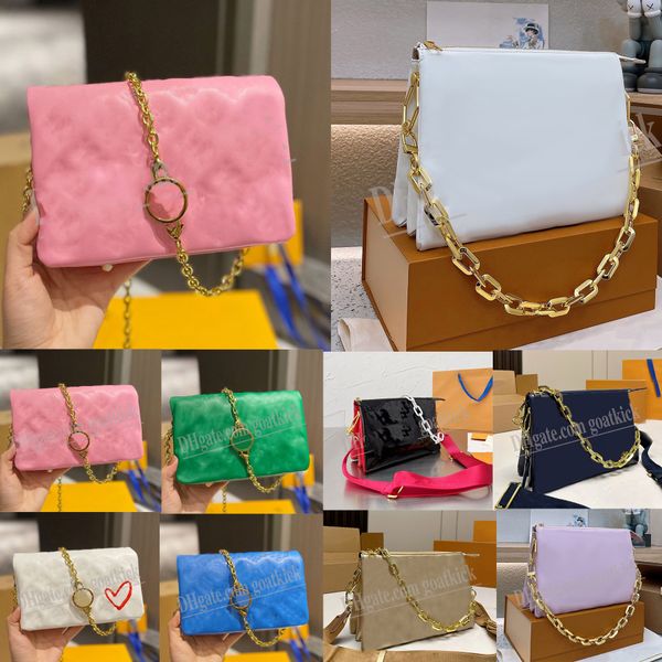 

coussins pm bags designer coussin bb puffy soft embossed genuine leather crossbody luxury womens wallets handbags shoulder straps chain bag