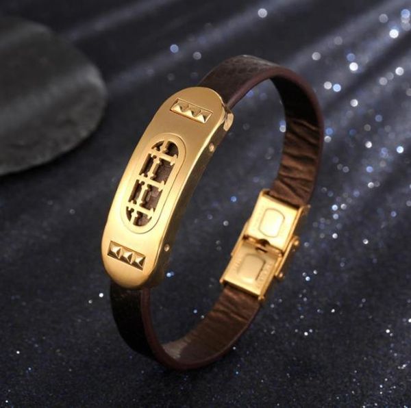 

j12 mixed order brand new men039s carbon fiber bangles men039s stainless steel leather bangle leather wriststrap student jew6978577, Black