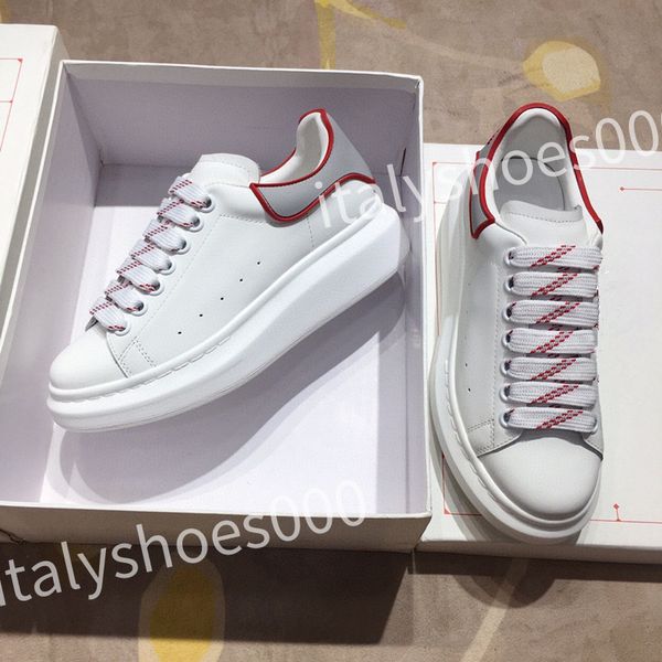 

2023 new luxury designer men trainer causal shoes fashion brand woman leather lace up platform sole sneakers white black mens women's s