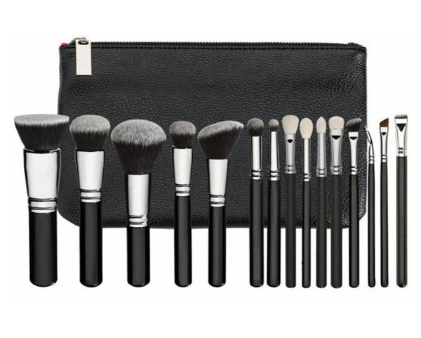 

15pcsset makeup brush set with pu bag professional brush set for powder foundation blush eyeshadow cosmetic brushes hha2816337144