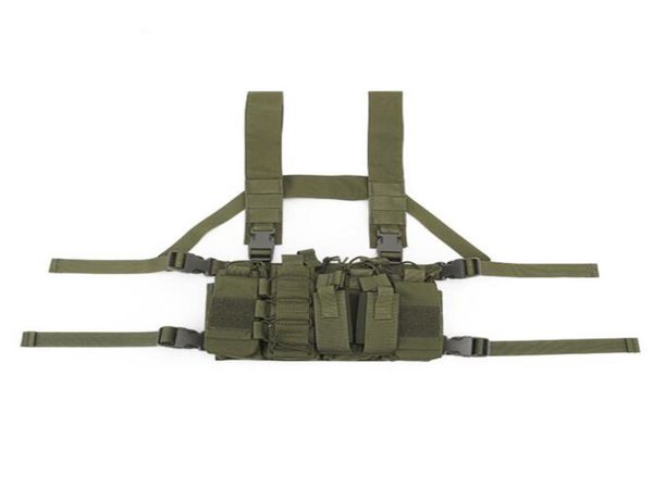 

outdoor tactical multicam black vest chest rig carrier vest mag pouches ak ar m4 hunting suspender shoulder molle magazine vest7676072, Black;green