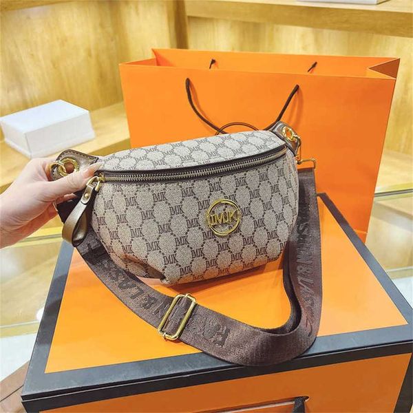 

small design old flower chest bag for women 2023 new fashion texture printed one shoulder crossbody bag for women waist bag 0i7p 60% factory