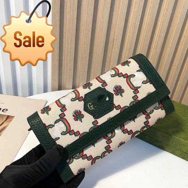 

brand designer change purse card pack handbag new ins popular long wallet fashion green letter printing short zero gift for men and women fa