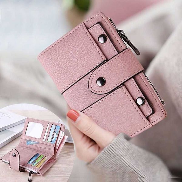 

card bag wallet women's change short student fresh foldable korean version personality