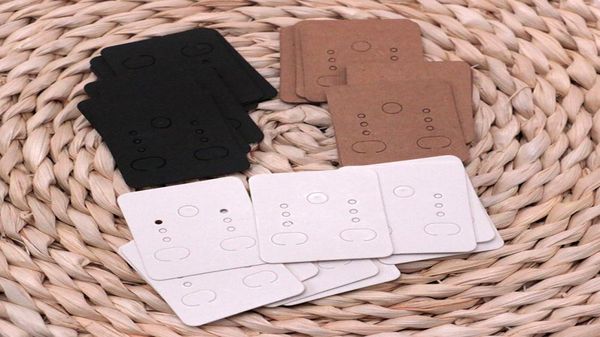 

whole1500pcslot 3colors handmade diy kraft paper earring jewelry display card making accessories label tag 38x47cm3881949