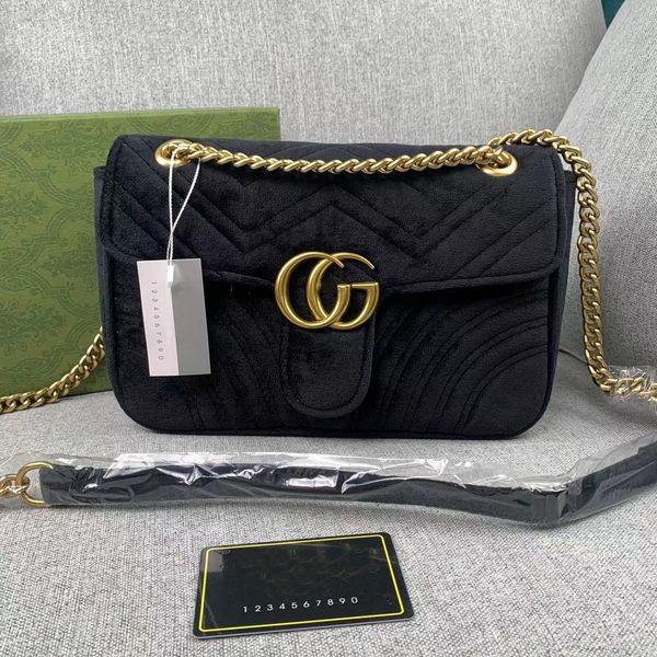

women chain shoulder crossbody bags lady purse gg messenger velvet bag designer handbags wallets backpack female purse