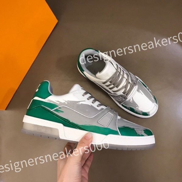 

2023 new luxurys designer running shoes men sports casual shoes ccity sneaker woman trainer calfskin reflective sneakers, Black