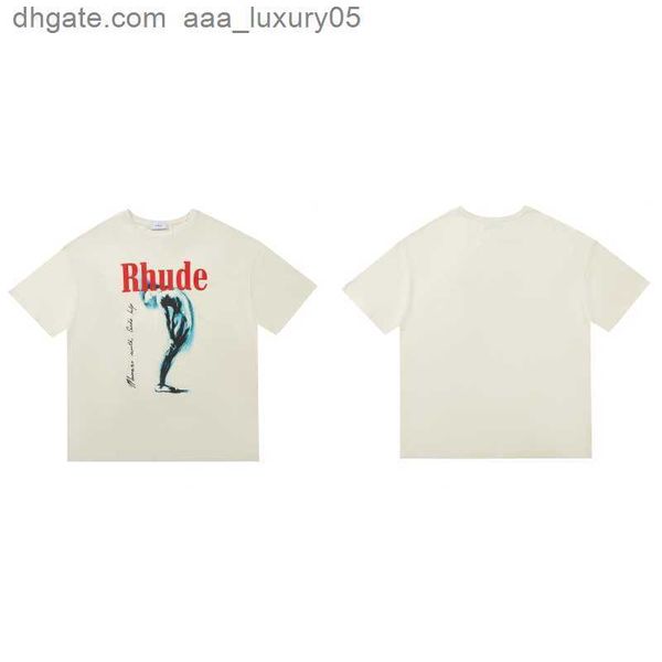 

designer fashion clothing tees tshirts prayer print high street loose oversize couple wear men's women's trend brand rhude t-shirt, White;black