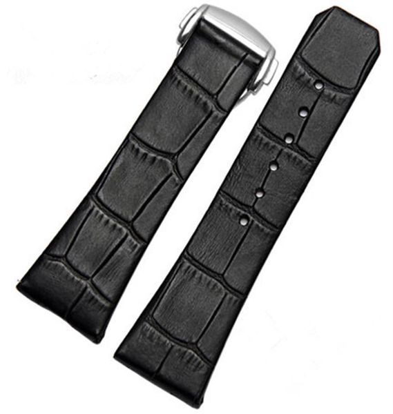 

genuine leather watch band for omega constellation series wristband strap 23mm with silver clasp217e2468928, Black;brown