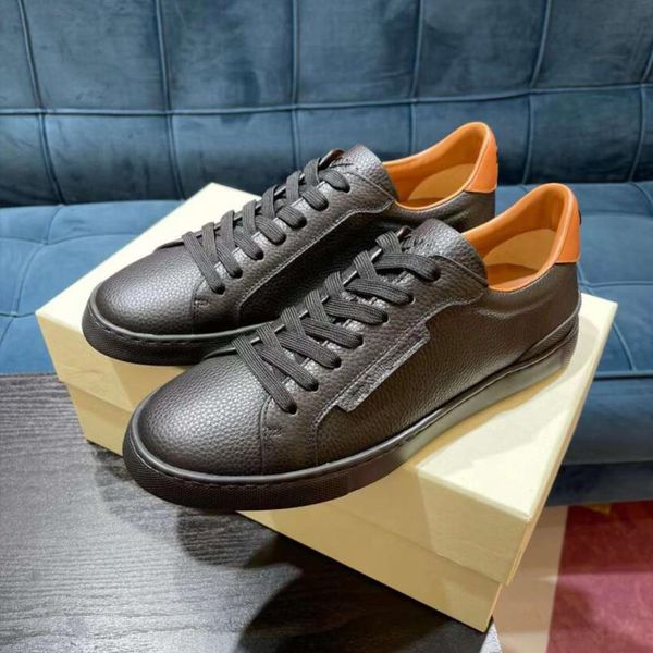 

fashion men's dress shoes triple stitch runners sneakers italy delicate onyx resin low elastic band black white soft leather designer b