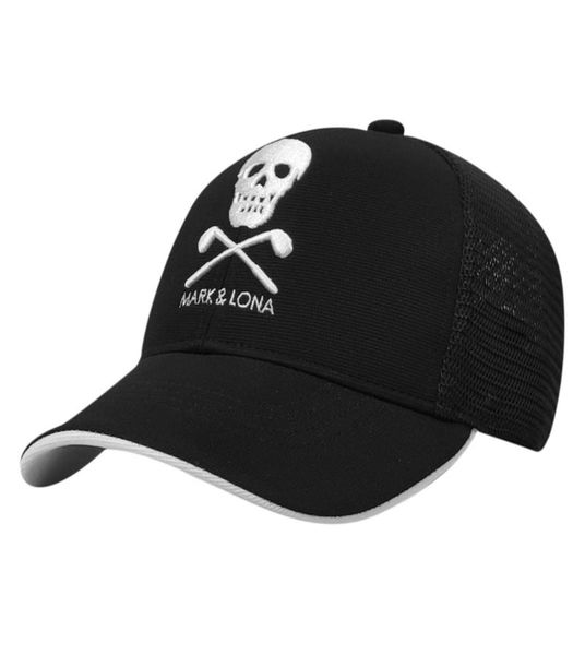 

new marklona sports golf hat black and white baseball cap embroidered sports golf cap sporting goods2298969, Black;white