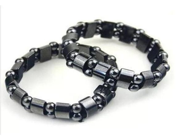 

black magnetic hematite strands beads beaded bracelets for men women bracelet fashion jewelry male womens beautiful dhl6350849