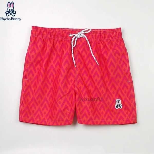 

psycho bunny designer shorts mens fashion beach pants skull rabbit luxury brand surfing sports quick dried european style rhude size s-xl 2, White;black