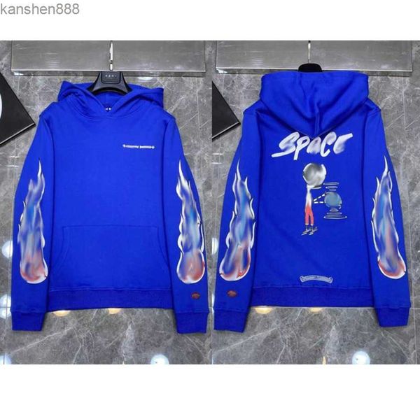 

2022s autumn winterclassic brand mens sweatshirts ch fashion designer hoodies horseshoe cross print jacket women casual quality luxury pull, Black