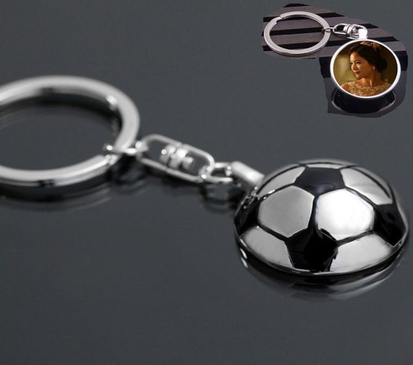 

sublimation blank metal football key ring chain transfer printing keychains consumables material accessories2940351, Silver