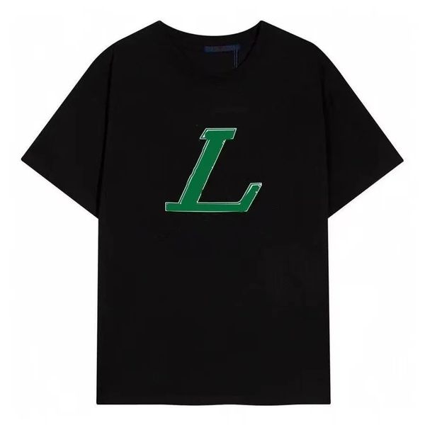

designer t shirt men's t-shirts shirts famous t shirt letter print round neck short sleeve black white fashion summer tide men's t, White;black