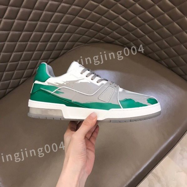 

new luxurys men's trainers designer man's casual shoes quality men lace-up sneakers outdoor runing sport shoe fashion mens basketb, Black