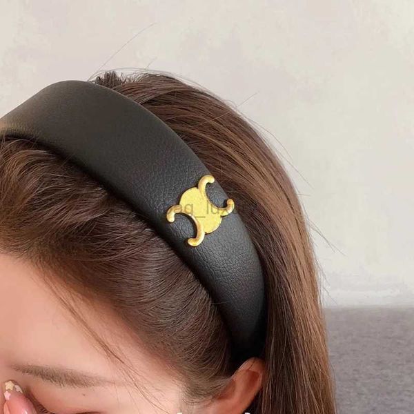 

pu leather headbands women designer hair jewelry fashion accessories fluffy hair hoops bandeau head band luxury fuzzy headband headwraps, Silver