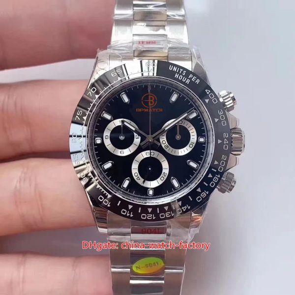 

16 style mens watch 40mm 116500 panda 116506 116520 sport watches sapphire ceramic chronograph eta 7750 movement mechanical automatic men&#0, Slivery;black