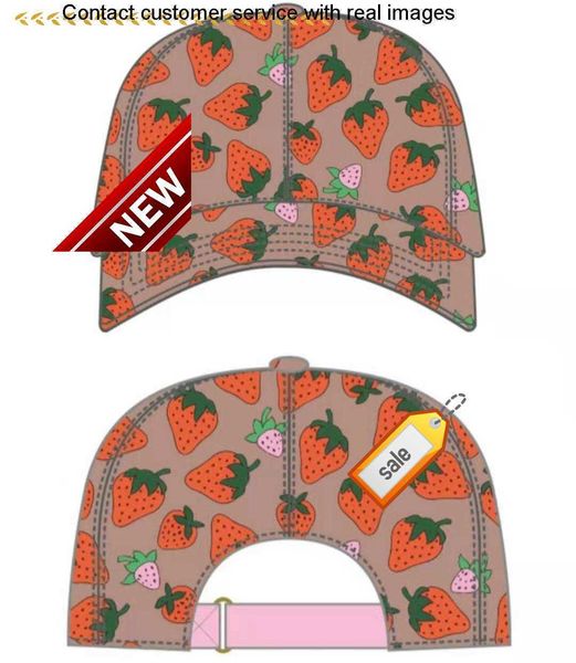 

1uality strawberry baseball caps man's cotton cactus classic letter ball caps summer women sun hats outdoor adjustable snapback cap gir, Blue;gray