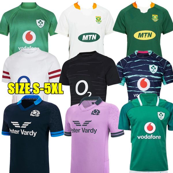 

2023 ireland rugby jersey 22 23 new scotland english south englands uk african home away alternate africa rugby shirt size s-5xl, Black;gray