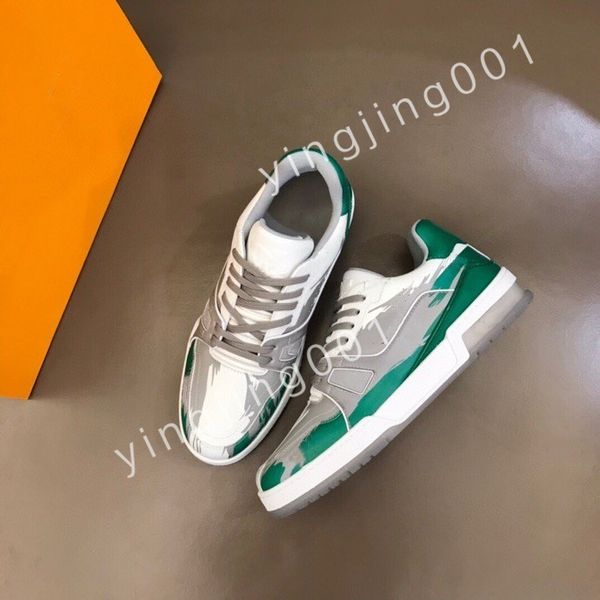 

2023 luxurys platform designer boots low casual shoes sneakers women mens fashion party flat leather vintage trainers, Black