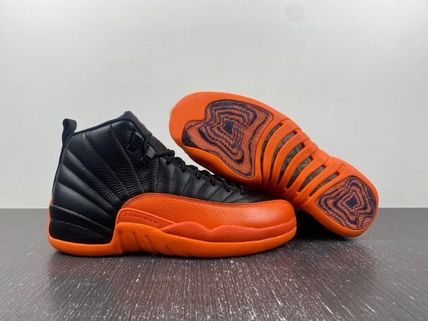 

basketball shoes 12s jumpman 12 brilliant orange fd9101-081 mens sneakers